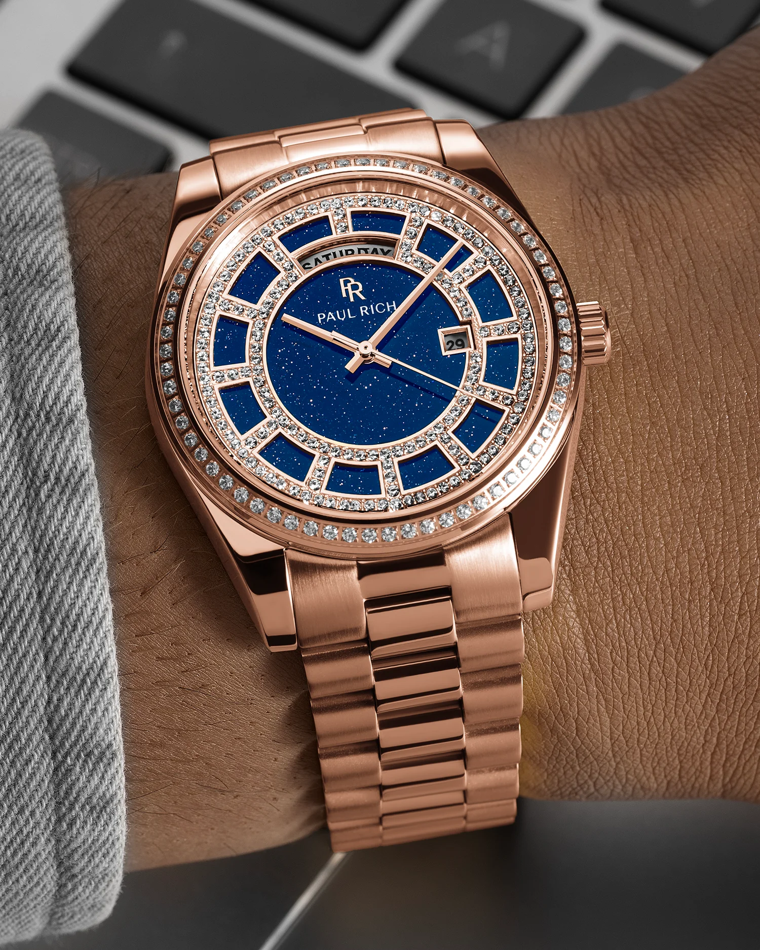 Crown Legacy Rose Gold - Aventurine Blue - Image 4