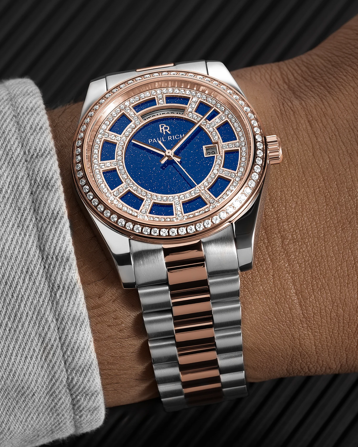 Crown Legacy Silver Rose Gold - Aventurine Blue - Image 4