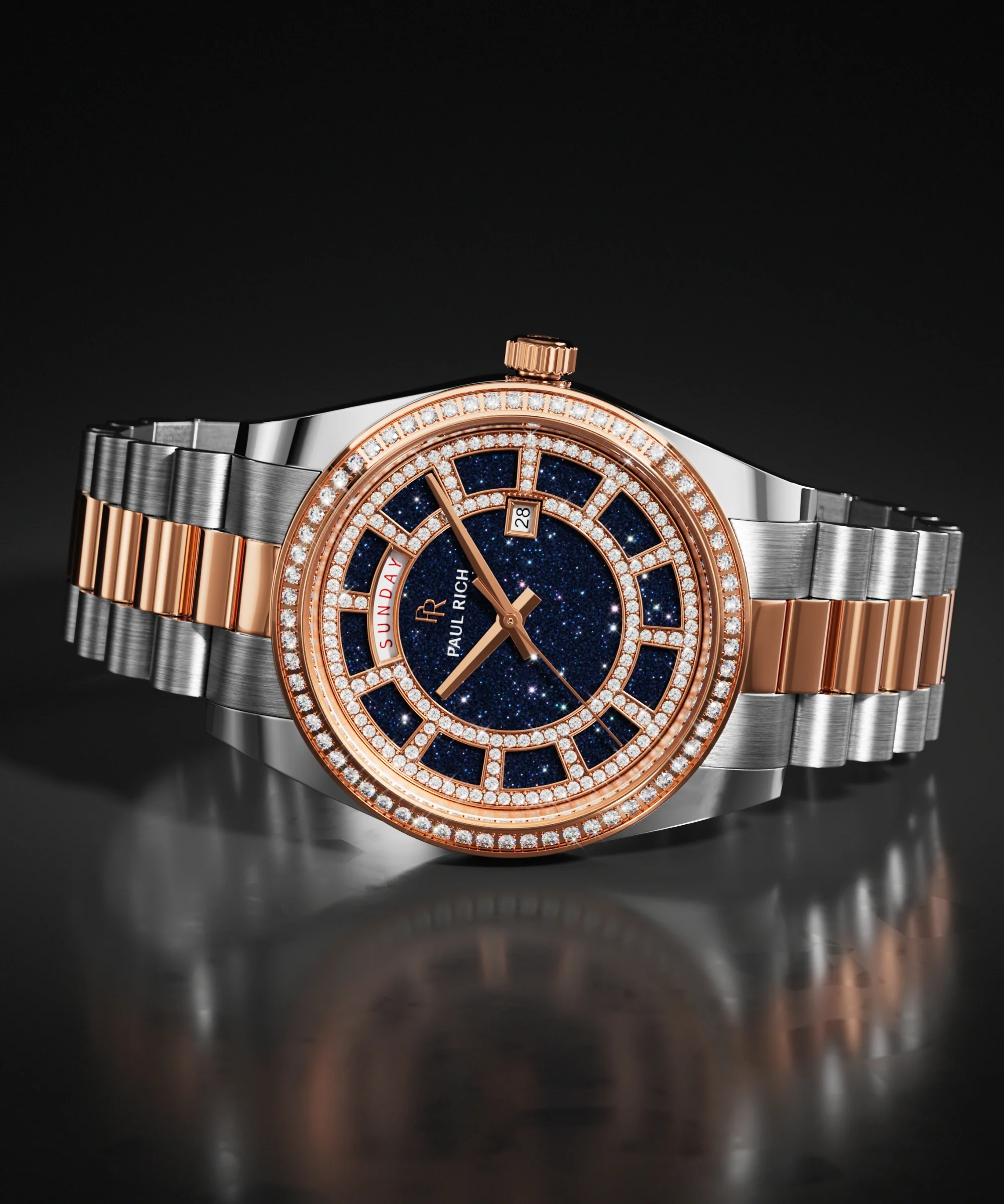 Crown Legacy Silver Rose Gold - Aventurine Blue - Image 5