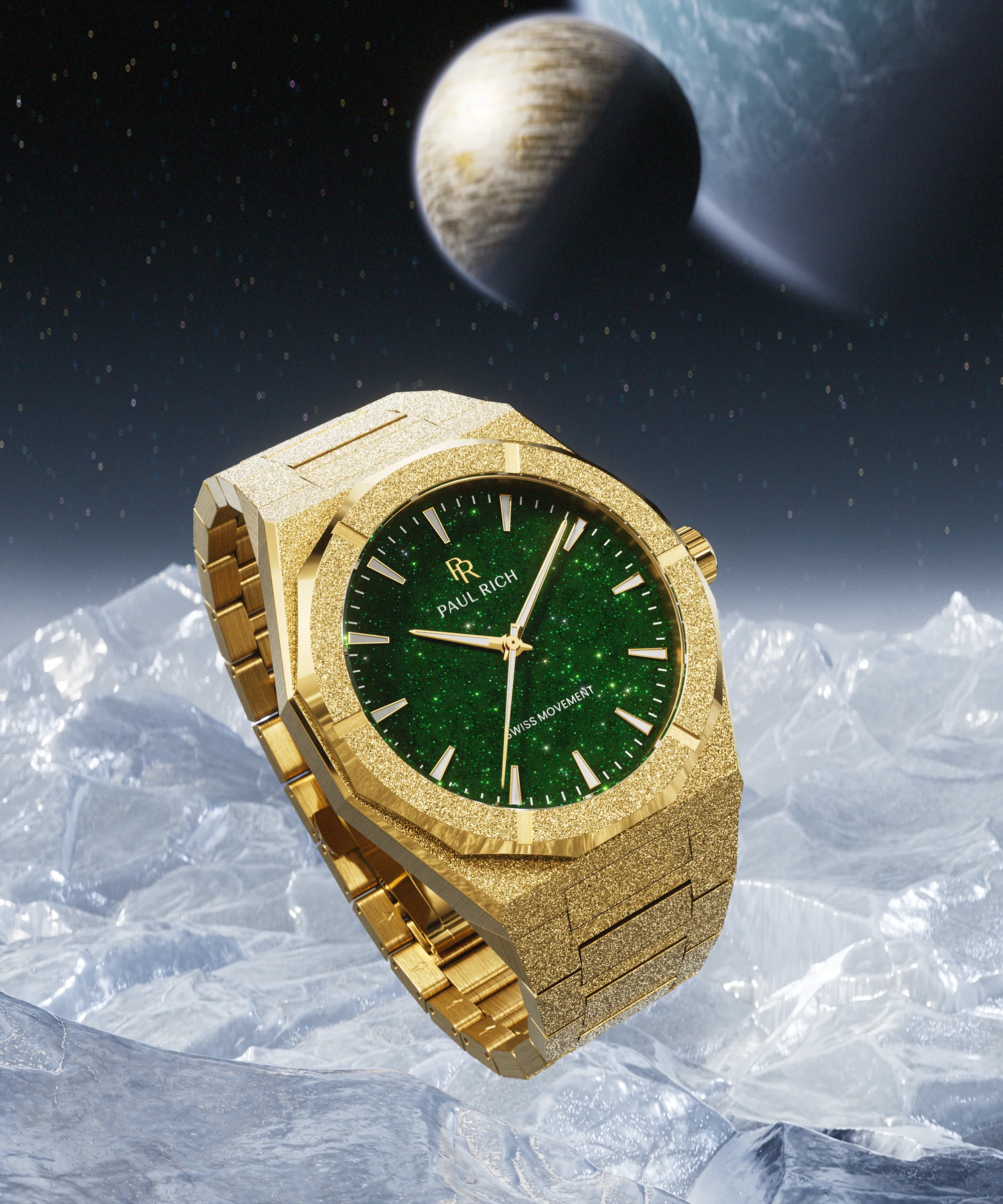 Frosted Star Dust II Gold Green - Image 6
