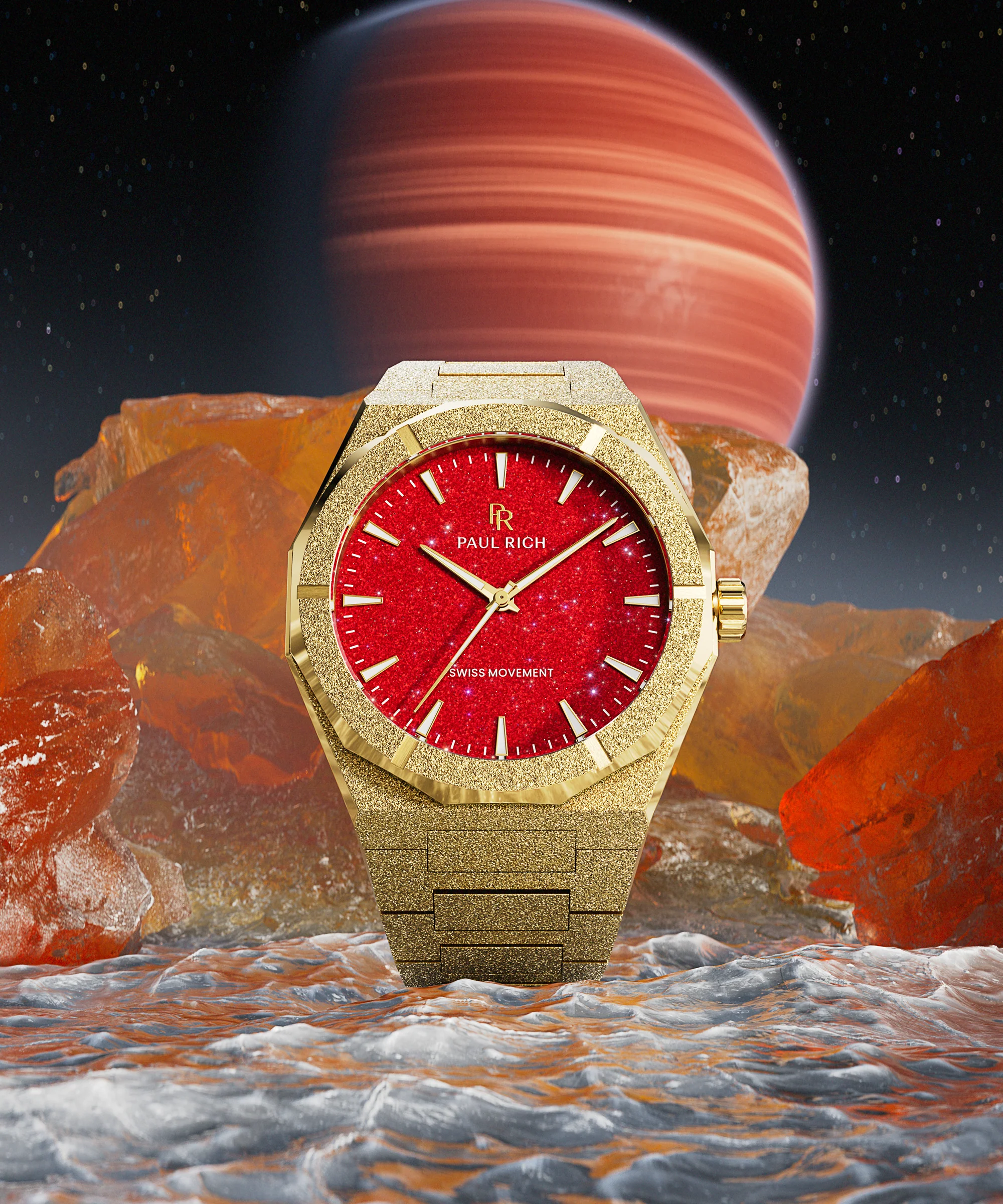Frosted Star Dust II Gold Red - Image 6