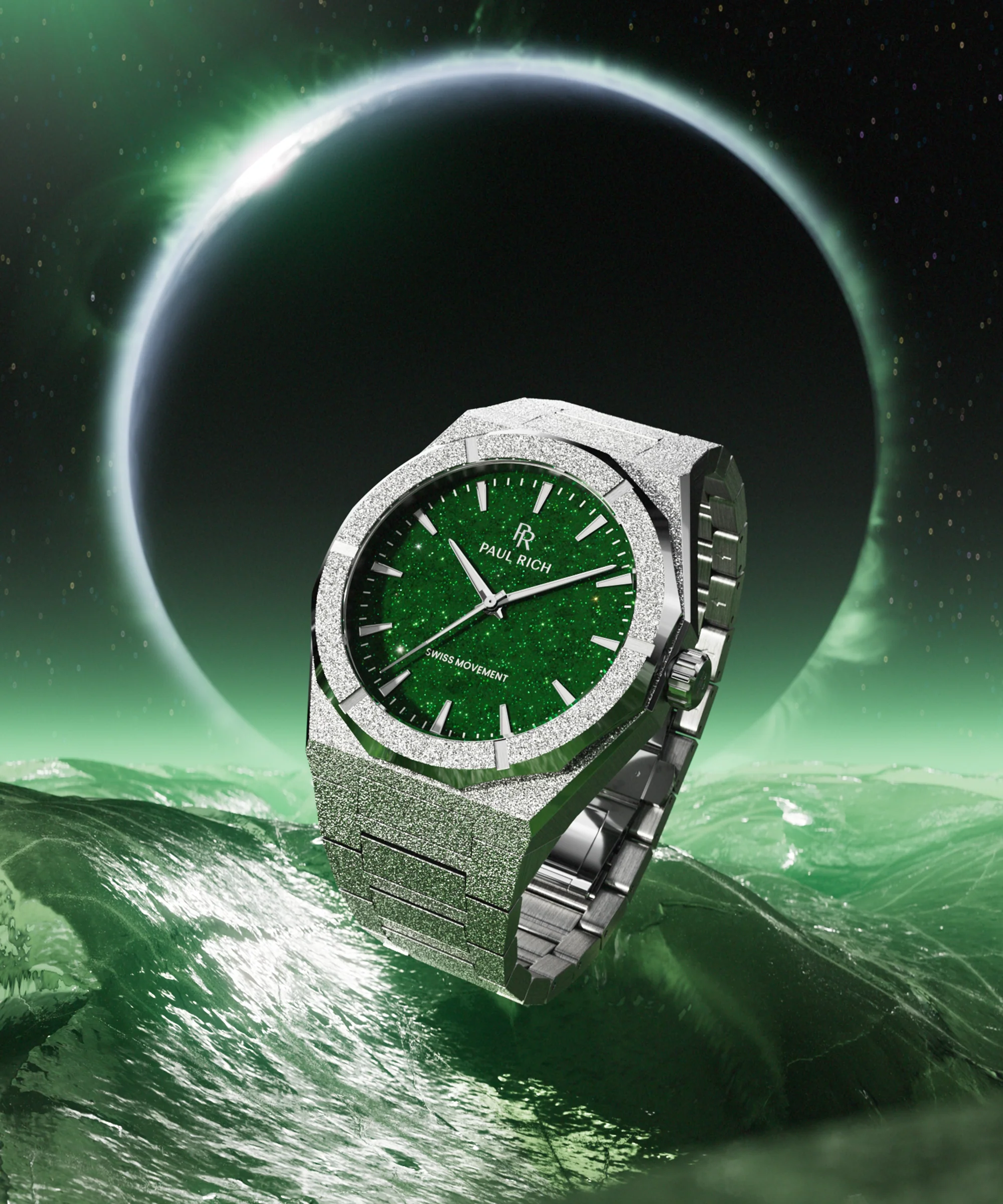 Frosted Star Dust II Silver Green - Image 6